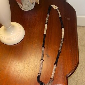 Express Black and Silver Chain Necklace